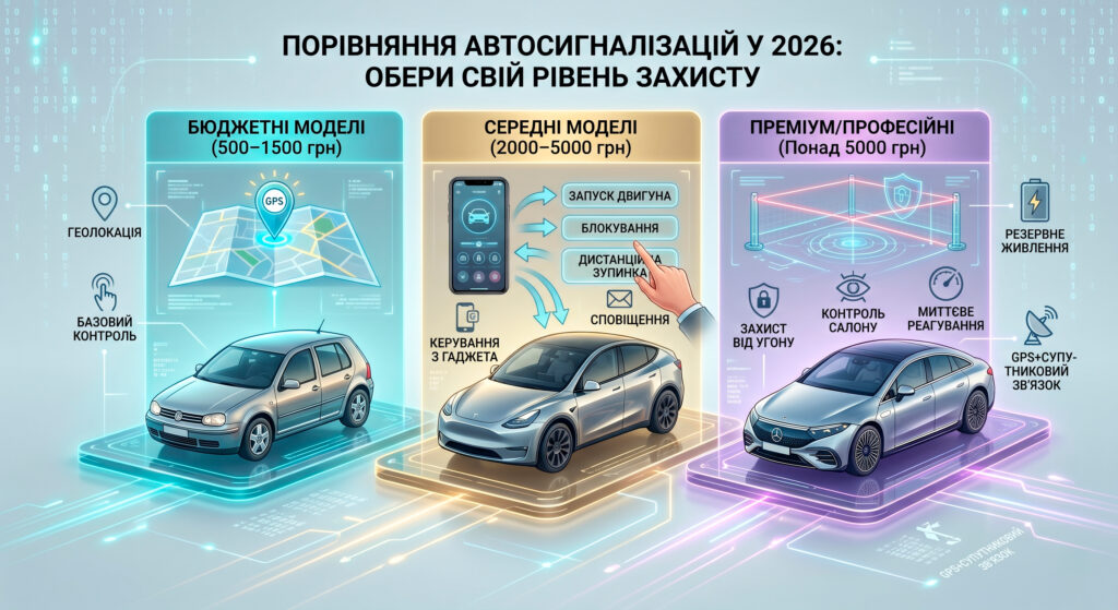 Автосигналізація 2026: як вибрати надійну на будь-який бюджет