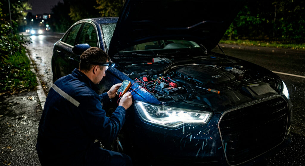Мерехтять фари автомобіля: що перевірити у першу чергу
