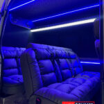 Салон Mercedes Sprinter вантажпас із сидіннями пуфи та контурною підсвіткою Auto Polimer